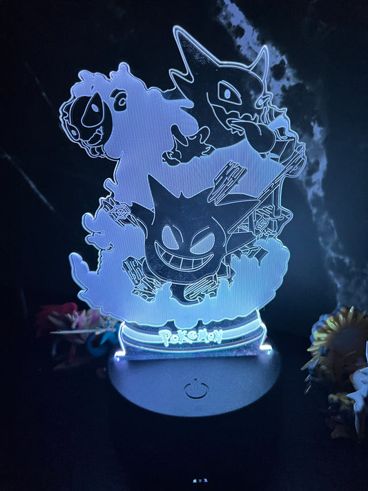 Gengar Evolution 3D Lamp Light