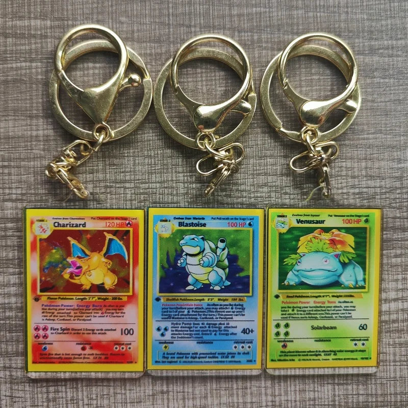 Pokemon Vintage Cards Keychain