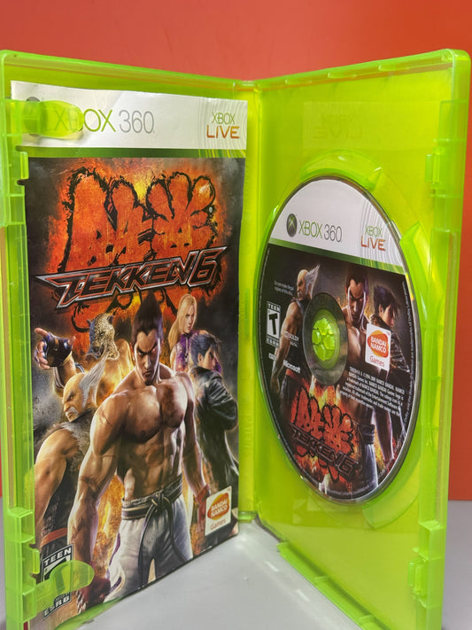 Tekken 6 for Xbox 360 — case contents