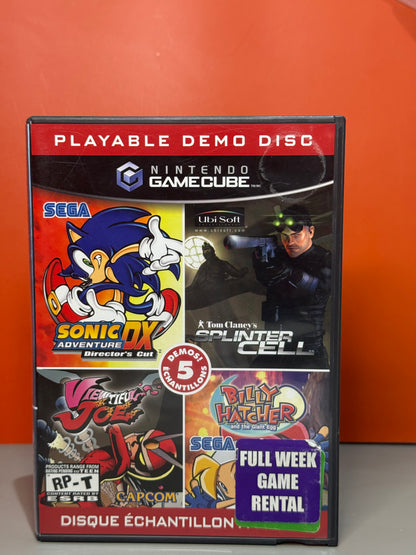 GameCube Playable 5-Game Demo
