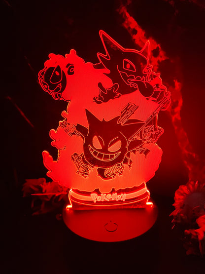 Gengar Evolution 3D Lamp Light