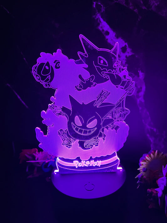 Gengar Evolution 3D Lamp Light