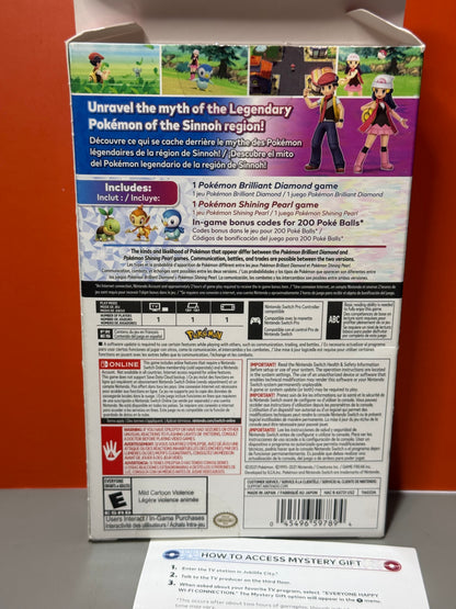 Pokemon Brilliant Diamond and Pokemon Shining Pearl Double Pack