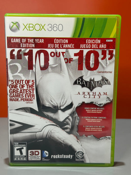 Batman Arkham City Game Of The Year Edition