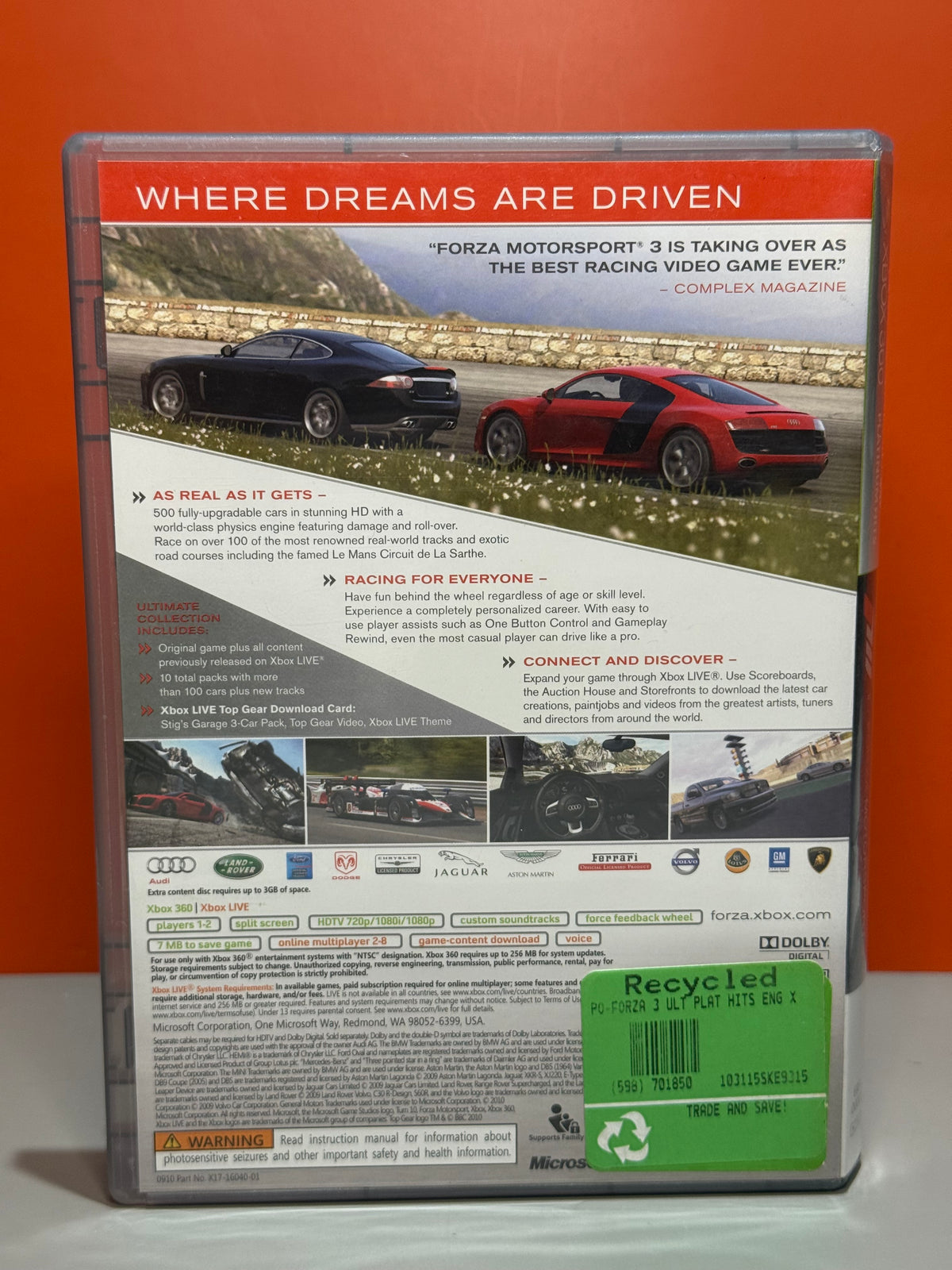 Forza: Motorsport 3 Ultimate Collection Platinum Hits