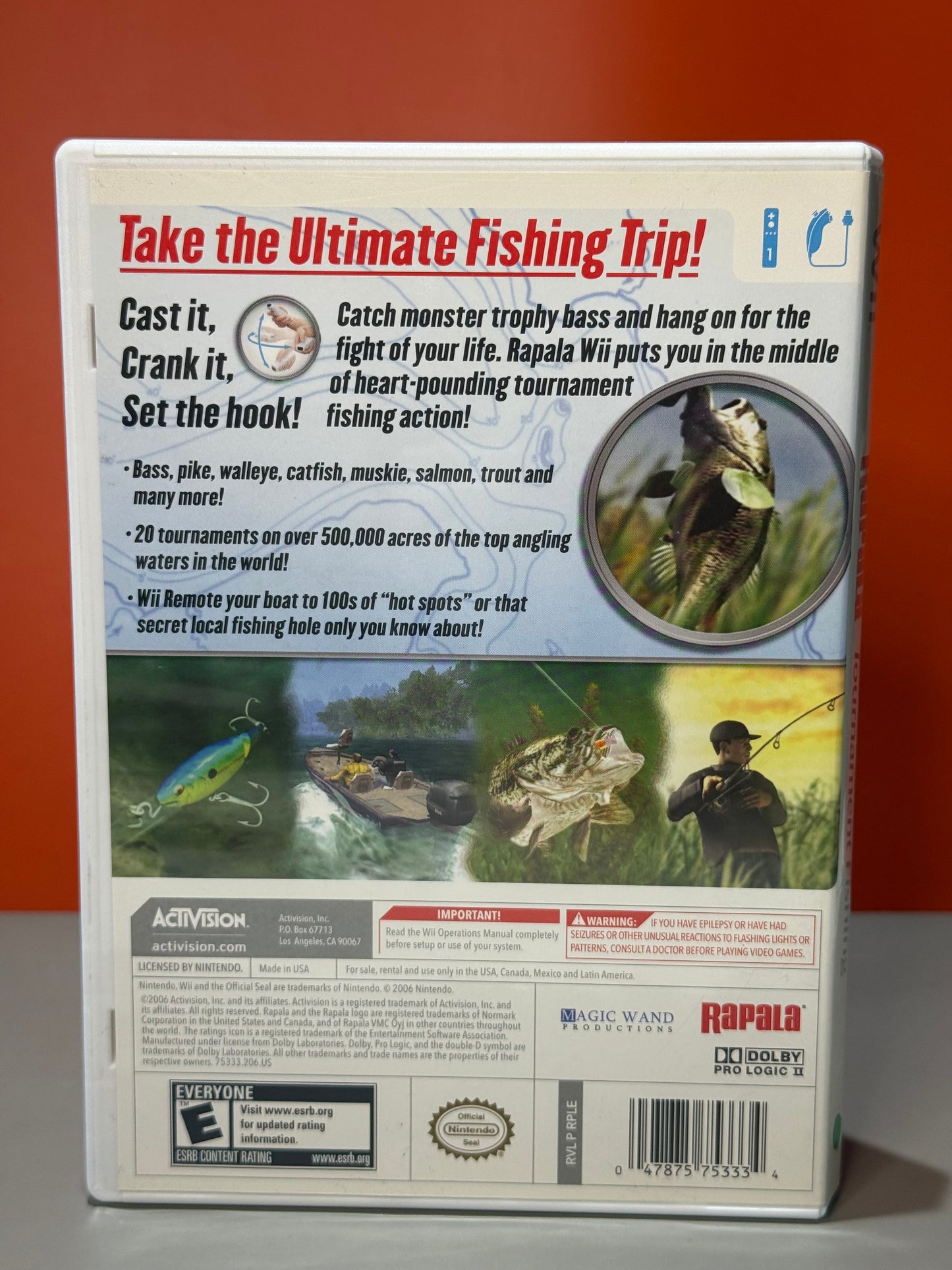 Rapala Tournament Fishing Wii