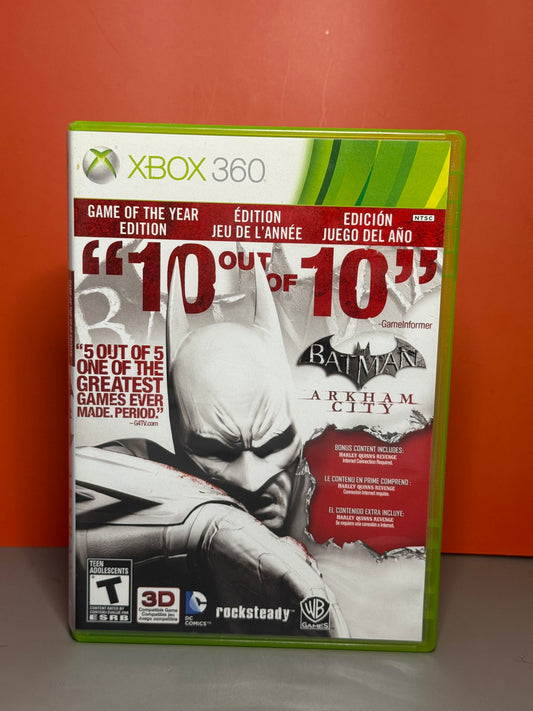 Batman Arkham City Game Of The Year Edition
