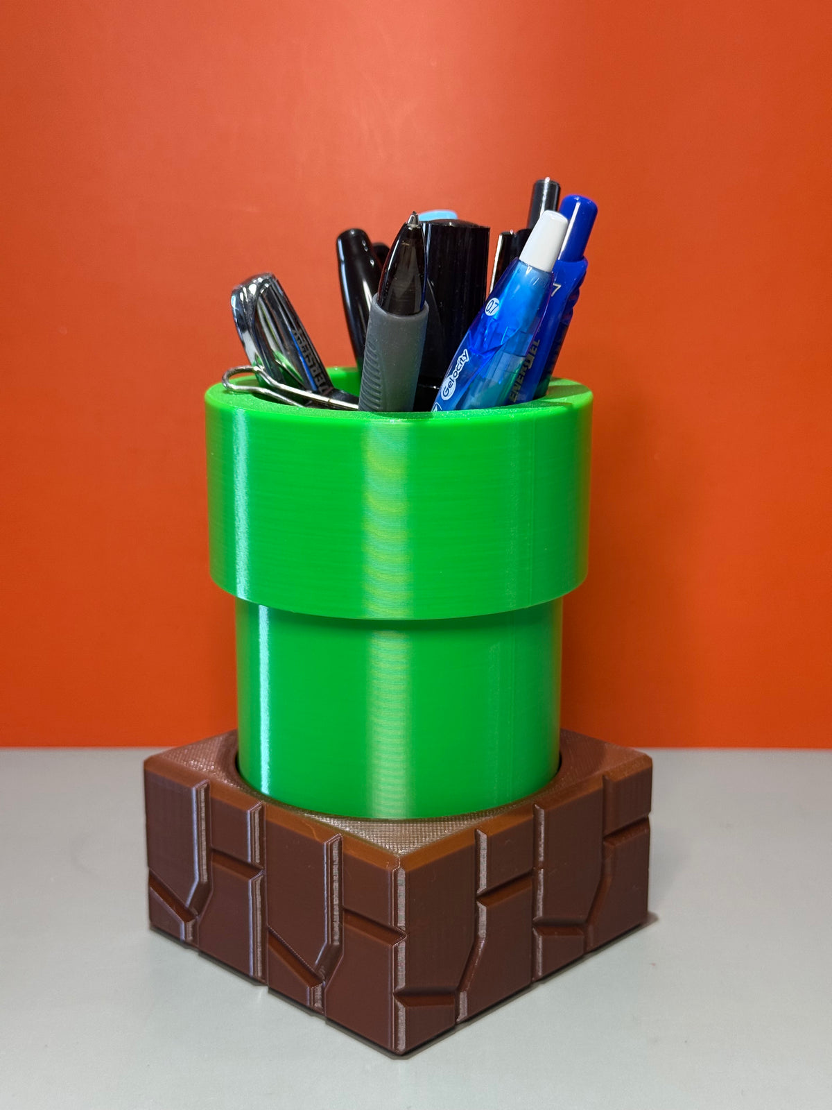 Warp Pipe Pencil Holder