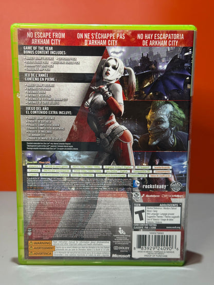 Batman Arkham City Game Of The Year Edition