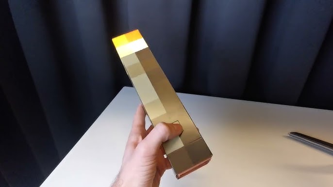 Minecraft Torch-Inspired Rechargeable LED Lamp