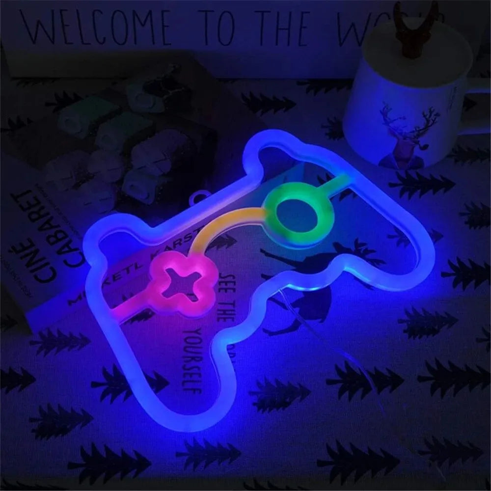 USB LED Game Controller Neon Light