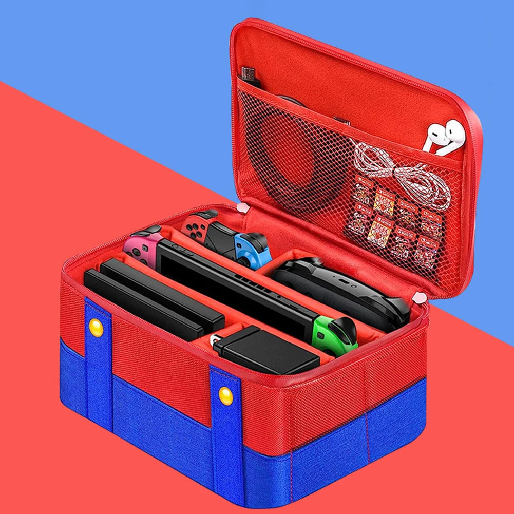 Large Mario Bros Travel Carrying Case for Nintendo Switch!