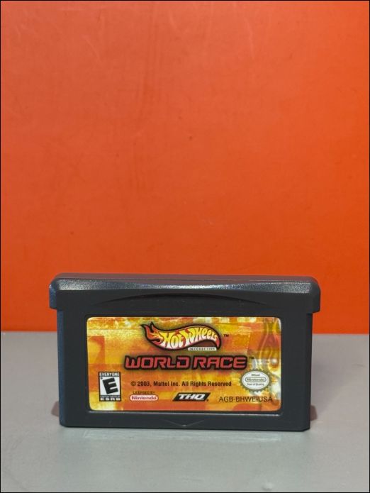 Hot Wheels World Race GBA cartridge front