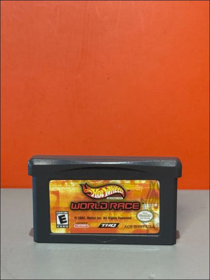 Hot Wheels World Race GBA cartridge front