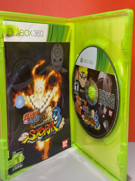 Naruto Shippuden: Ultimate Ninja Storm 3 for Xbox 360 — case contents
